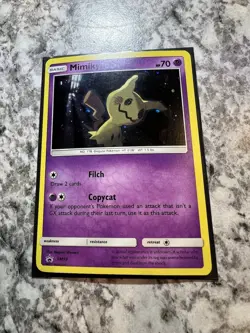 Mimikyu SM99 Black Star Sun & Moon SM Holo Pokemon Card Near Mint - Image 5