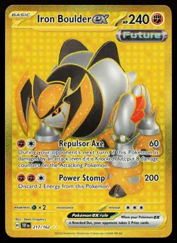 Iron Boulder ex 217/162 Holo Temporal Forces Pokemon Card - Image 1