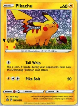 Pikachu - (General Mills) SWSH039 Promo Miscellaneous Cards & Products LP - Image 1