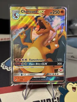 Charizard GX 9/68 Hidden Fates Holo Pokemon Card MP - Image 1