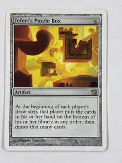 Magic the Gathering MTG Teferi's Puzzle Box Artifact Core Set 9th Edition Rare - Image 1