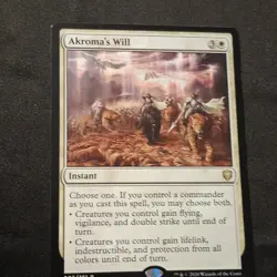 Akroma's Will x 1 - Rare Instant - MTG Commander Legends 003/361 - NM+ - Image 1
