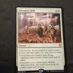 Akroma's Will x 1 - Rare Instant - MTG Commander Legends 003/361 - NM+ - Image 2