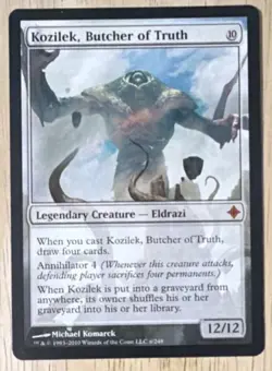 Magic: The Gathering Kozilek, Butcher of Truth Rise Eldrazi Regular Mythic 12/1… - Image 1