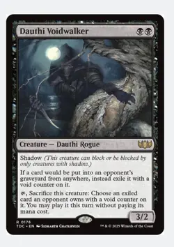 Dauthi Voidwalker | TDC Tarkir Dragonstorm | Black Rogue Shadow | Rare | NEW NM - Image 1