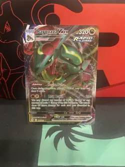 Pokemon TCG Rayquaza Vmax Evolving Skies 111/203 Holo Ultra Rare - Image 1