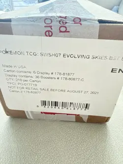 POKEMON EVOLVING SKIES BOOSTER BOX CASE.. FACTORY SEALED CASE..1st PRINT.. - Image 1