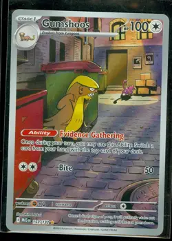 Pokemon GUMSHOOS 153/132 - Mega Evolution - ILLUSTRATION RARE - MINT - Image 1