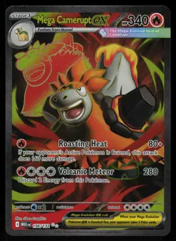 Mega Camerupt ex 156/132 - Pokemon Mega Evolution - Ultra Rare (NM) - Image 1