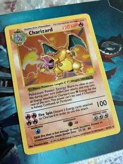 Pokemon Base Set Shadowless Holo Charizard 4/102 REFER TO PICS ASK QUESTIONS!!!! - Image 1