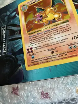 Pokemon Base Set Shadowless Holo Charizard 4/102 REFER TO PICS ASK QUESTIONS!!!! - Image 4