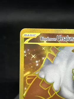 Pokemon TCG Bloodmoon Ursaluna EX 222/167 Twilight Masquerade Hyper Rare NM - Image 2
