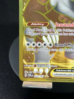 Pokemon TCG Bloodmoon Ursaluna EX 222/167 Twilight Masquerade Hyper Rare NM - Image 4