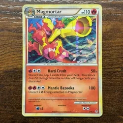Magmortar 2/95 Holo Rare HGSS Unleashed Pokemon Card - Image 1