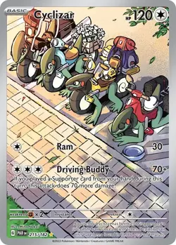 Cyclizar 215/182 Full Art Illustration Rare Paradox Rift Pokemon Card NM - Image 1
