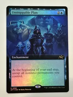 MTG Unstoppable Plan Extended Art Foil NM - Image 1