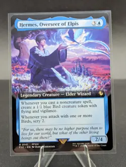 Hermes, Overseer of Elpis 141 Extended Art NM MTG FINAL FANTASY Commander Magic - Image 1