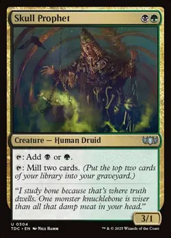 Skull Prophet 0304 Near Mint TDC Commander: Tarkir: Dragonstorm MTG Magic - Image 1