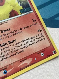 Pokemon Card Flareon ERROR Inverted Reverse Holo Layer (5/115) Unseen Forces HP - Image 2