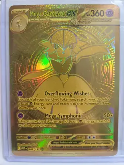 Pokemon Mega Gardevoir EX Full Art Foil 360 HP Mega Hyper Rare Me01 Card - Image 4