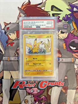 Pokemon (2019) Sun & Moon Pikachu/Mimikyu Black Star Promo Holo PSA 10 - Image 1