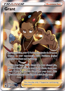 Pokemon TCG Grant 185/189 Astral Radiance Full Art Holo Rare Near Mint - Image 1