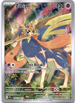 Pokemon TCG Zacian 100/094 Phantasmal Flames Full Art Holo Rare Near Mint - Image 1