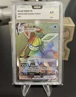 Givrali Vmax FA Rainbow 208/203 Evolution Celeste Neuf PCA PSA Carte Pokemon - Image 1