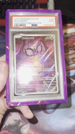 2024 Pokemon Center ETB Promo #129 Pecharunt PSA 9 - Image 2