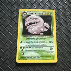 Carte Pokemon Dark Weezing 14/82 Holo Team Rocket Wizards - Image 1
