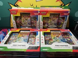 Pokemon First Partner Collection Box - Series 1 IN HAND, New & Sealed x6 Box Lot - Image 1