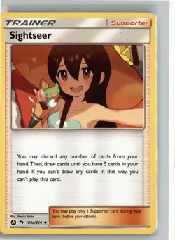 SIGHTSEER 189A/214 UC LOST THUNDER POKEMON NM - Image 1