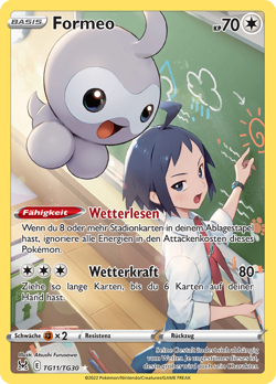 Pokemon Karte Formeo Verlorener Ursprung TG11/TG30 - Image 1