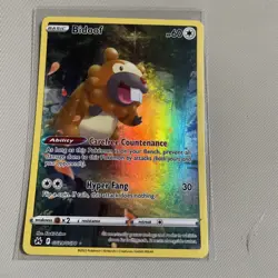 Pokemon TCG Bidoof Crown Zenith: Galarian Gallery GG29/GG70 Holo Holo Rare - Image 1