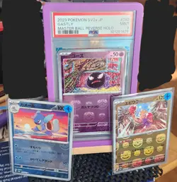 3 MB 2023 POKEMON JAPANESE SV2A-POKEMON 151 MASTER BALL HOLO GASTLY PSA 9 - Image 1