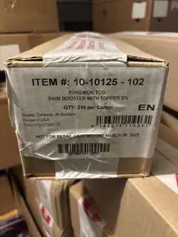 Pokemon Journey Together Booster Box Sealed Case (6 BOXES) IN HAND - Image 1