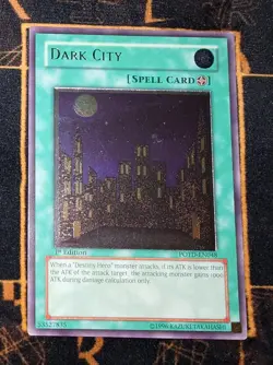 YUGIOH Dark City (POTD-EN048) Ultimate Rare 1st Edition Excellent - Image 1