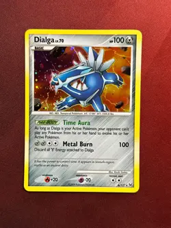 DIALGA 6/127 Platinum HOLO SWIRL rare Pokemon TCG card NM - Image 1