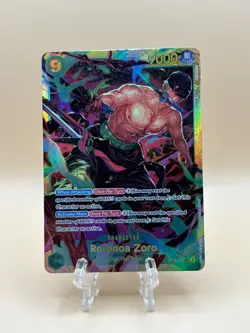 One Piece Card Game Roronoa Zoro OP06-118 Secret Rare English NM - Image 1