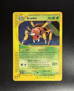 Ariados H3/H32 Aquapolis Holo Collectible Pokemon Trading Card TCG - Image 1