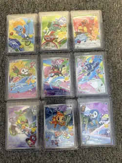 Pokemon First Partner Illustration Collection Promos FULL SET 9x Cards Near Mint - Image 1