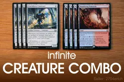 Infinite Size +1/+1 Creature Combo / Fumarole Crackdown (Blue Red) MTG Set - Image 1