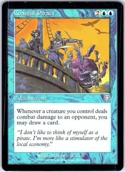 Coastal Piracy 68 U Mercadian Masques Magic the Gathering MTG LP - Image 1