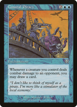 Coastal Piracy #68 (HP) Mercadian Masques MMQ Magic MTG - Image 1