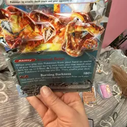 Jumbo Lenticular Charizard ex 054/091 / SVP196 Exclusive Promo Pokemon - NM - Image 3