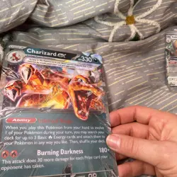 Jumbo Lenticular Charizard ex 054/091 / SVP196 Exclusive Promo Pokemon - NM - Image 5