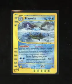 2002 Expedition Blastoise Holo Foil 4/165 WOTC E-Reader Pokemon - Image 1