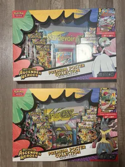 Pokemon Ascended Heroes Premium Poster Collection Gardevoir & Lucario SHIPS NOW! - Image 1