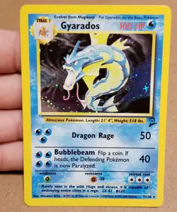 Pokemon TCG Gyardos 7/130 ☆ Holo Rare Base Set 2 Vintage Nm/Lp - Image 1
