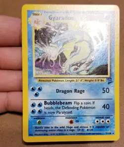 Pokemon TCG Gyardos 7/130 ☆ Holo Rare Base Set 2 Vintage Nm/Lp - Image 3
